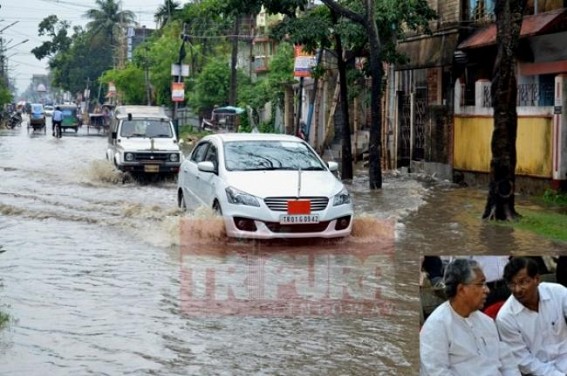 Indeed SMART city ‘Agartala’ : clogged drains flood city under corrupt AMC, Transport Minister’s vehicle ‘swims through’ submerged city after Friday rain Indeed SMART city ‘Agartala’ : clogged drains flood city under corrupt AMC, Transport Minister’s vehicle ‘swims through’ submerged city after Friday rain